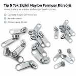 N3 Single-Pull Nylon Coil Zipper Slider for Pillow and Cushion Covers EKRSTT5