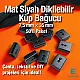 Cord End Sew-On - Cube Shape Matte Black Entry 7.5 mm - 0,27
