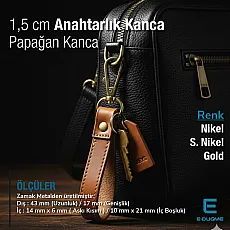 Papağan Kanca 14 mm Badem Kanca - Yaylı Döner Kanca A 530
