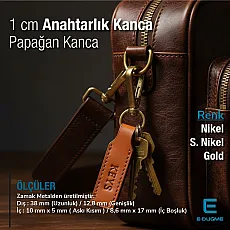 Parrot Hook 10 mm Almond Hook - Spring Swivel Hook A 579