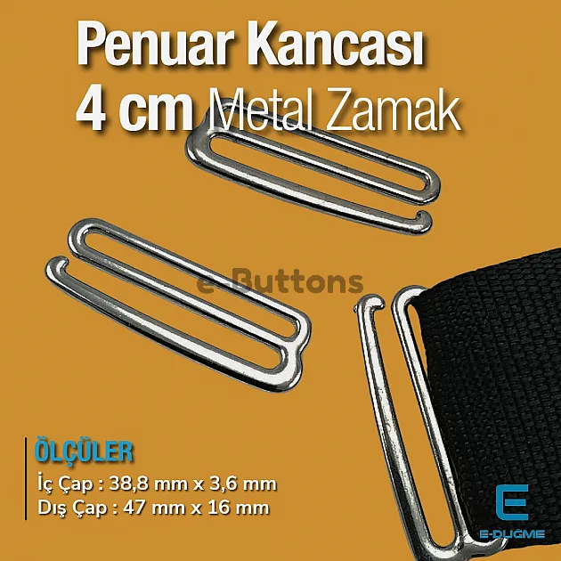 Kanca Toka - Berber Penuar Kancası 4 cm CGT004307