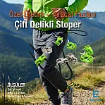 Metal Stoper 4,5 mm Delik Çaplı İki Delikli Fıstık Yeşili Estetik Model - Zamak Stoper CGT0001PROMO