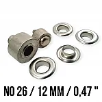 Eyelet Mold For 15/32" Grommets - 12 mm Eyelet Diel KLP0026