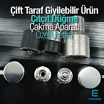 Çıtçıt Düğme İki Tarafı Kapaklı Çıtçıt Düğme Uygulama Aparatı - Çakma Kalıbı KLP0054CFT