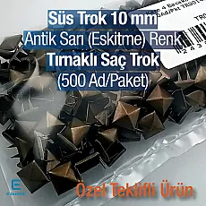 Metal Trok Antique Yellow 10 mm Four Legged Pyramid Patterned Prong Stud (500 pcs / Package) TR0014PKA Metal Trok Antique Yellow 10 mm Four Legged Pyramid Patterned Prong Stud (500 pcs / Package) TR0014PKA
