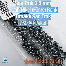 Metal Trok 3,5 mm Black Nickel Four Legged Prong Stud (750 pcs / Package) TR0016PKB Metal Trok 3,5 mm Black Nickel Four Legged Prong Stud (750 pcs / Package) TR0016PKB