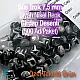Metal Trok Black Nickel 7.5 mm Prong Stud Swirl Pattern Six Legged (500 pcs / Package) TR0028PK