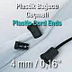 Plastic Cord End Compression - Interlocking Aesthetic Model H009006