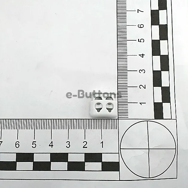 Top Press Stopper Two Hole Plastic Stopper 4.5 mm Hole Diameter H004413