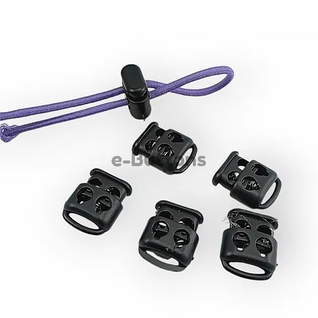 Plastic Stopper Two Hole 4 mm Hole Diameter Top Press - Bottom Bridge H005047