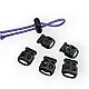 Plastic Stopper Two Hole 4 mm Hole Diameter Top Press - Bottom Bridge H005047