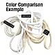 130 cm - 1,42 yd Braided Cord Cotton Light Beige Cord 100 Pcs YKRD00PAbej