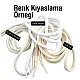 130 cm - 1,42 yd Braided Cord Cotton Light Beige Cord 100 Pcs YKRD00PAbej