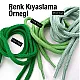 130 cm - 1,42 yd Braided Cord Cotton Mind Green Tres Cord 100 Pcs YKRD00PMGreen