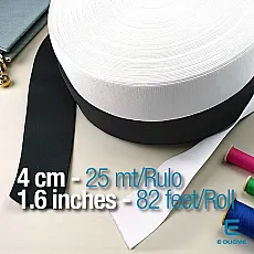Woven Elastic 4 cm  - 1,57" - 25 mt/Roll – 27 Yds DOKL00040