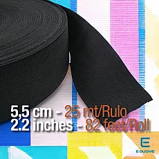Woven Elastic 5,5 cm  - 2,16" - 25 mt/Roll – 27 Yds DOKL00055