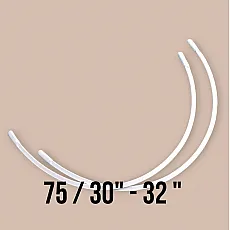 Nylon Coated 75 Size Bra Underwire 50 Pieces / Pack PIRN00075BLN