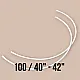 Nylon Covered 100 Size Bra Underwire 50 Pcs / Pack PIRN00100BLN