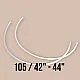 105 Size Nylon Covered Bra Underwire 50 Pcs / Pack PIRN00105BLN