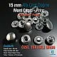 Snap Button 15 mm Alfa Black Nickel Brass Snap Button 100 Pcs/ Pack  C000100PRPROMO