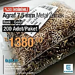 7,5 mm Hook and Eye Buckle Gold Frog Fasteners Promo Package 200 Pieces E 1762PROMO