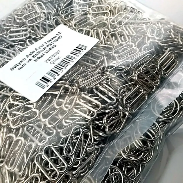 12 mm Bra Strap Adjustment Buckle and Ring Free Nickel 500pcs/Pack PBT0007PROMO