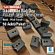 Cord End Sew-On - Cube Shape Matte Black Entry 7.5 mm - 0,27