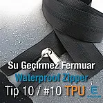 Su Geçirmez Fermuar Şerit Fermuar T10 TPU ZP00SERITT10TPU