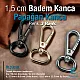 1.5 cm Bag Hook - Almond Hook - Parrot Hook - Spring Swivel Hook Special Coating S 20275