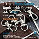 10 mm Paris Kanca Yaylı Döner Kancalar - Anahtarlık Kancası - Papağan Kanca (100 Adet/Paket) S1351