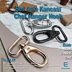 3 cm Çanta Askı Kancası - Yengeç Kanca - Yaylı Döner Kanca Özel Kaplama Renk S1910