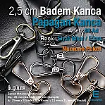 25 mm 0,98" Parrot Hook - Almond Hook - Spring Swivel Hook (100 Pieces/Pack) S24699