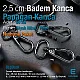 25 mm 0,98" Parrot Hook - Almond Hook - Spring Swivel Hook (100 Pieces/Pack) S24699