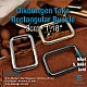3 cm Rectangular Buckle - Frame Buckle Special Metal Coating S 1220