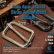 3 cm Strap Adjustment Buckle Single Slider Special Metal Coating S 1272