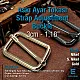 3 cm Strap Adjustment Buckle Single Slider Special Metal Coating S 1272