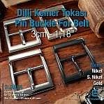 3 cm 1.2" Center B Buckle - Belt Buckle Metal Special Plating S2136