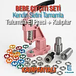 Hand Press Baby Snap Fastener Tool & Materials Set - Most Practical Kit M0099-Set95