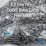 Klikıt 8 mm  Çıtçıt - Bebe Çıt Çıtı 1000 Adet ERBCLK0008PR