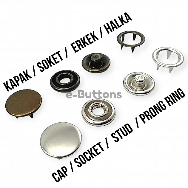 0,67" Prong Snap Fastener 17 mm 27L Hole Cover ERC0017TIRPRK