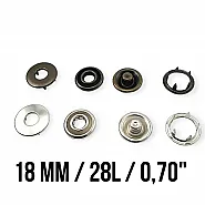 17 mm Delikli Kapak Tırnaklı Çıtçıt ERC0017TIRPRK