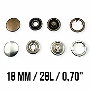 18 mm Kapaklı Tırnaklı Çıtçıt ERC0017TIRPRKP