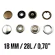 18 mm 27L 0,67" Prong Snap Fastener With Cap ERC0017TIRPRKP