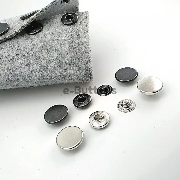 Çift Taraflı 15 mm Çıt çıt Düğme Para Pirinç 4 lü Takım ERCB0015PR2K