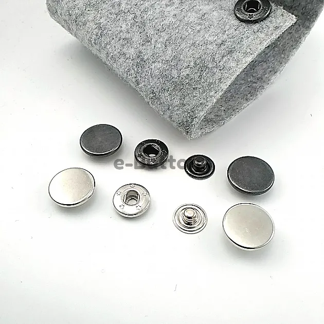 Çift Taraflı 15 mm Çıt çıt Düğme Para Pirinç 4 lü Takım ERCB0015PR2K