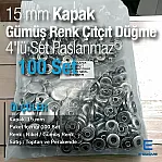 15 mm Snap Button Stainless 100pcs/Pk C00016PPK