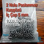13/64" Stainless Eyelet Inner Diameter 5 mm 1000 Pcs/Pack ER0002PPK