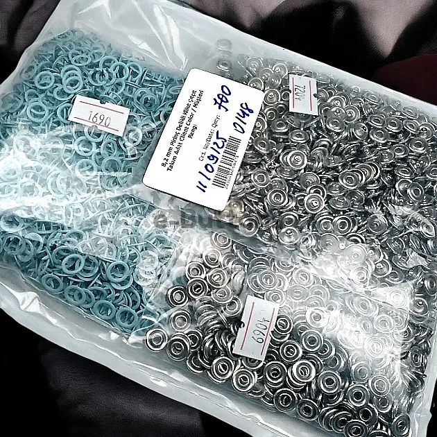 Bebe Çıt Çıtı 250 Adet 8 mm Bebe Mavisi Tırnaklı Çıtçıt ERBCLK0008PRLB
