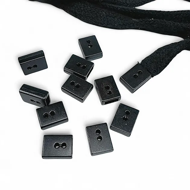 Cord End Cube Sewing - Sewable Lace End Entry 7.5 mm x 3.5 mm ART0034
