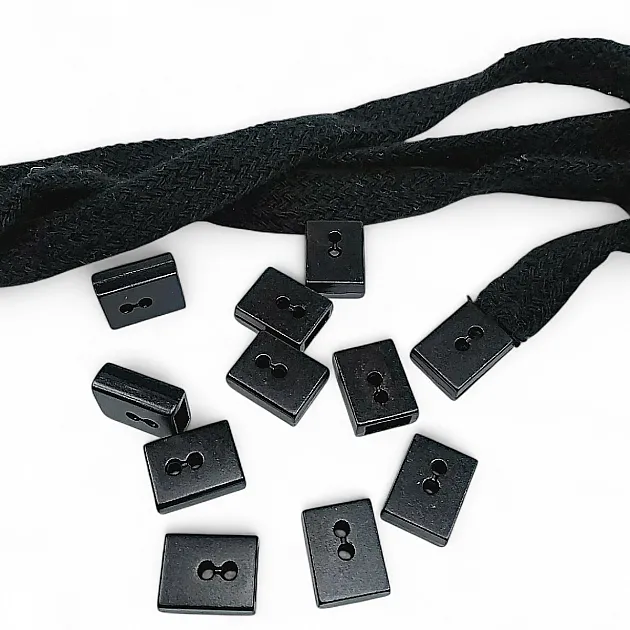 Cord End Cube Sewing - Sewable Lace End Entry 7.5 mm x 3.5 mm ART0034